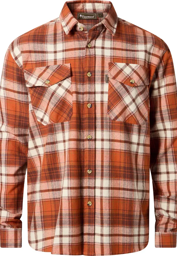 Pinewood Men's Härjedalen Shirt Terracotta/brown