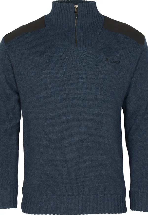 Pinewood Men's Hurricane Sweater Dark Navy Melange