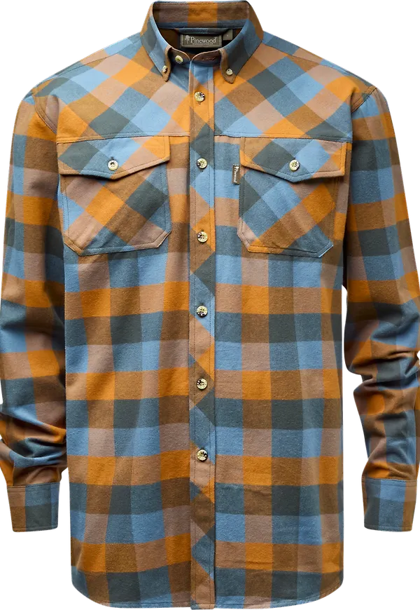 Pinewood Men's Lumbo Shirt Fudge/Blue