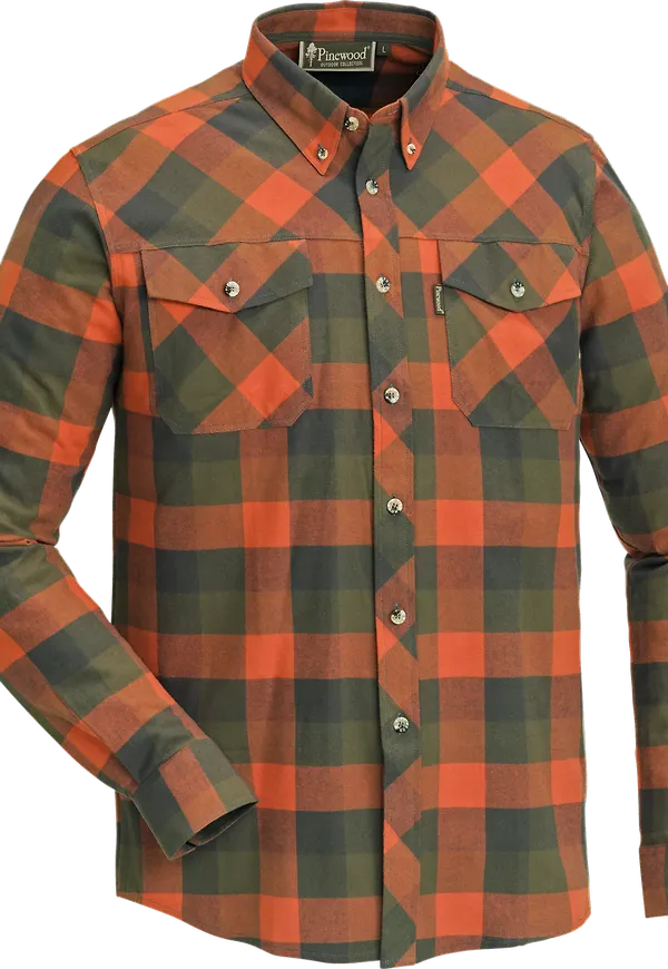 Pinewood Men's Lumbo Shirt Terracotta/Green