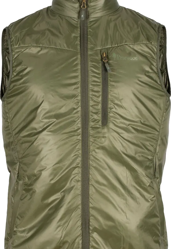 Pinewood Men's Wool Insulated Midlayer Vest Moss Green