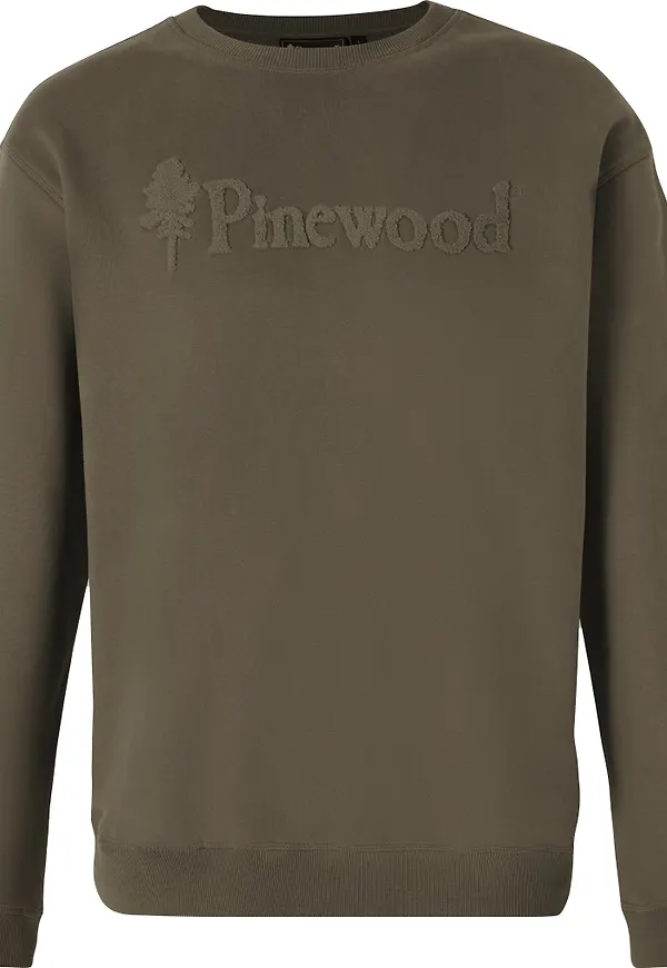 Pinewood Unisex Värnamo Pinewood Logo Sweater Dark Green