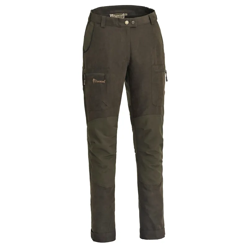 Pinewood Women's Caribou Hunting Trousers (2018) Suede Brown/Dark Olive