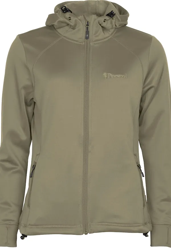 Pinewood Women's Finnveden Hoodie Mid Khaki