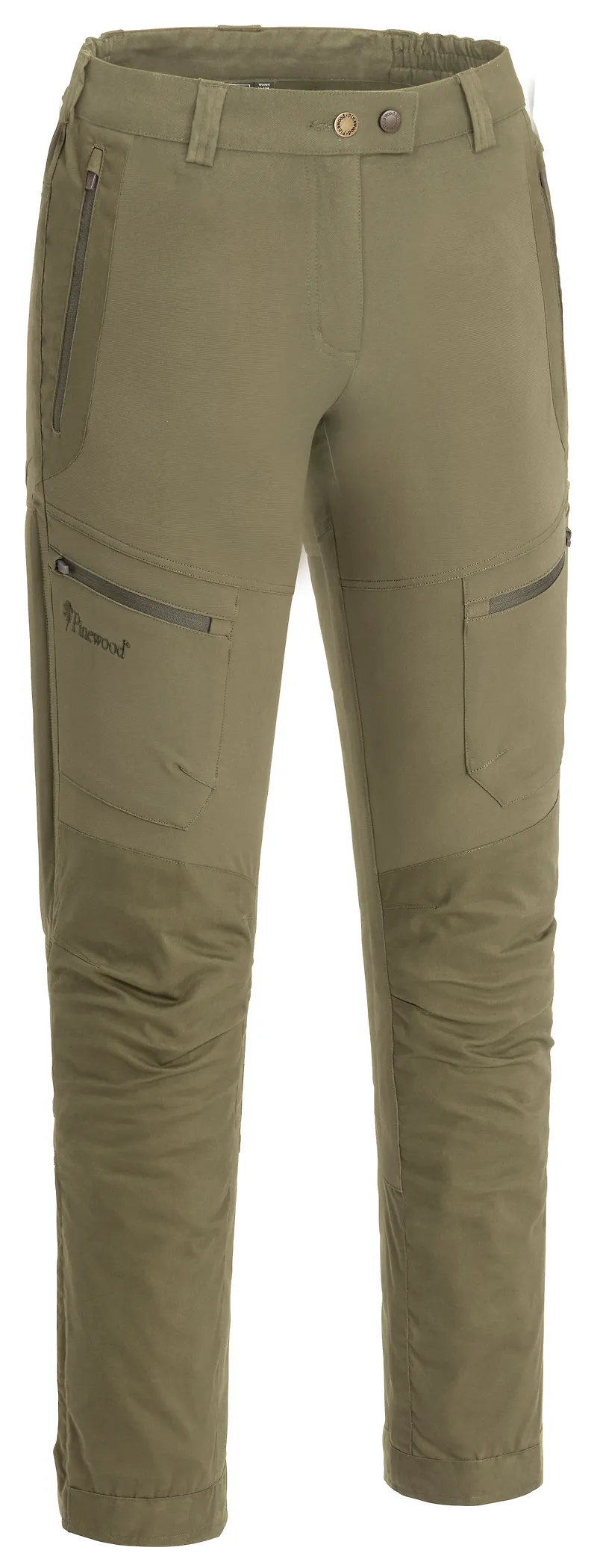 Pinewood Women's Finnveden Hybrid Trousers Hunting Olive