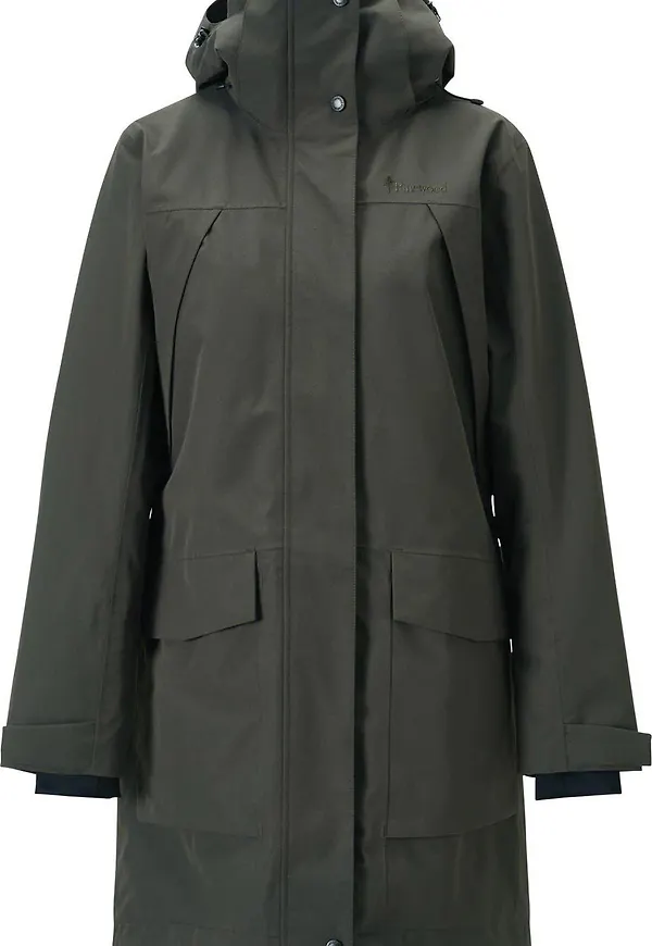 Pinewood Women's Rain Parka Dark Green