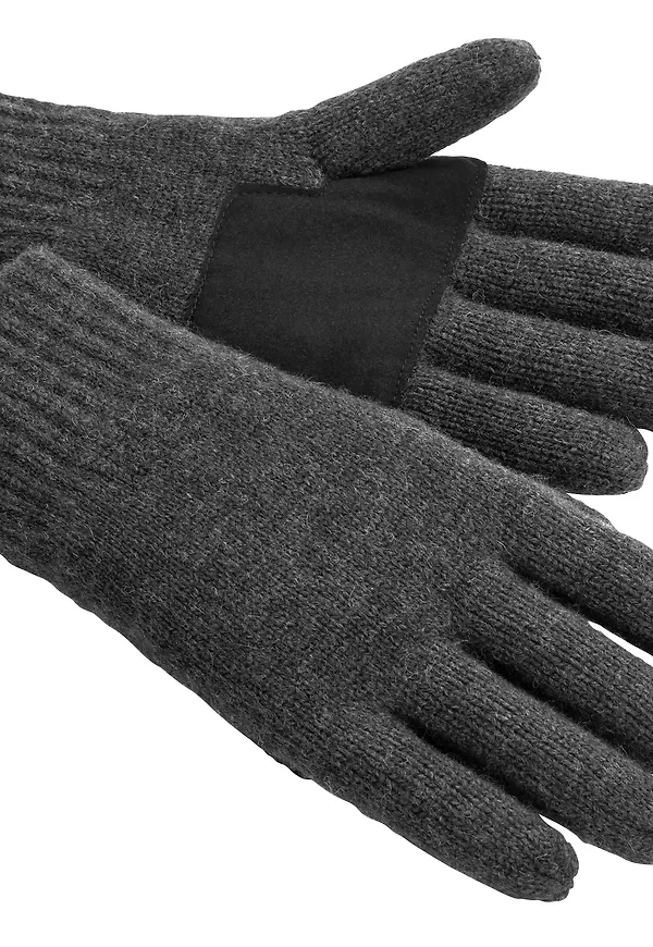 Pinewood Wool Glove Dark Anthracite Melange