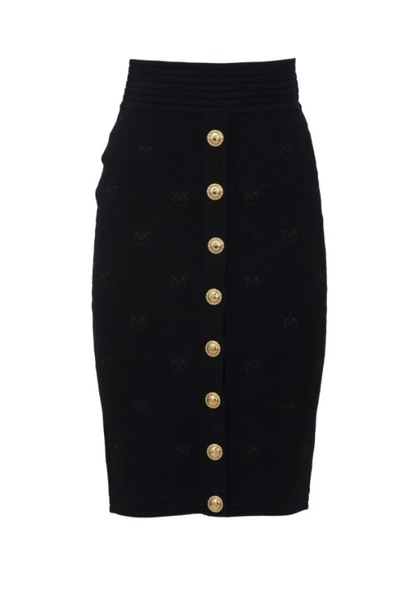 Pinko - Midikjolar - Svart - Dam - Storlek: M,S