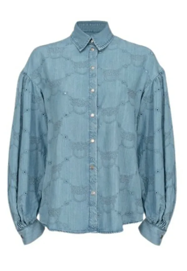Pinko - Skjortor - Blå - Dam - Storlek: M,S,Xs,2Xs