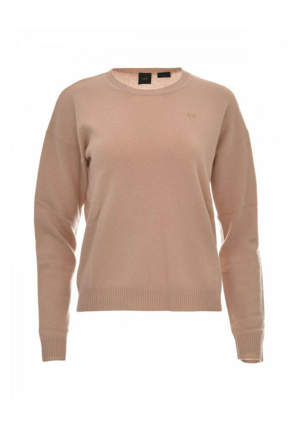 Pinko - Stickade tröjor & koftor - Beige - Dam - Storlek: L,M,S
