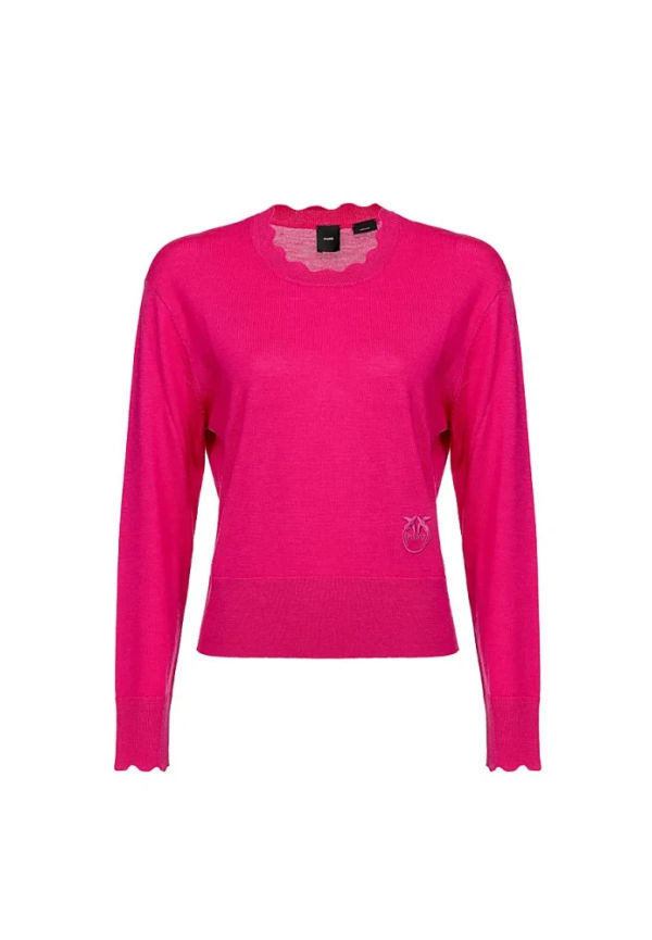 Pinko - Stickade tröjor & koftor - Lila - Dam - Storlek: XS