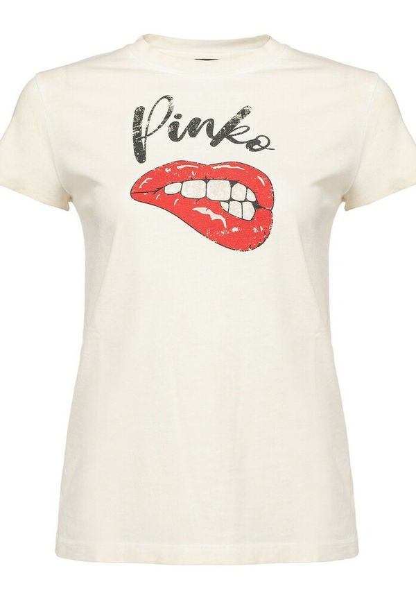 Pinko - T-shirts - Vit - Dam - Storlek: S,Xs