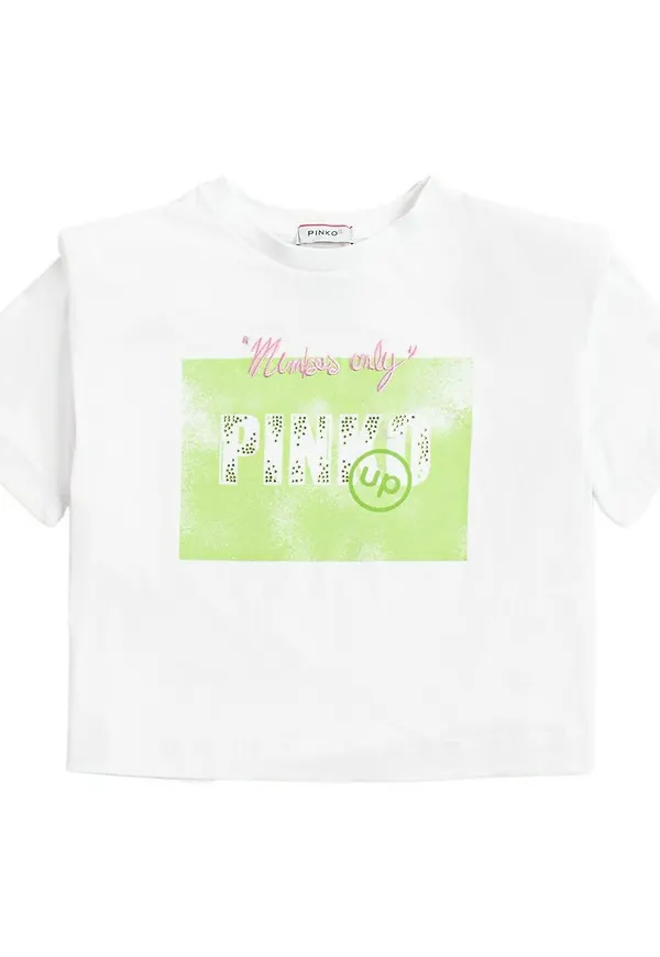Pinko - T-shirts - Vit - Dam - Storlek: Xl,2Xl,L,S
