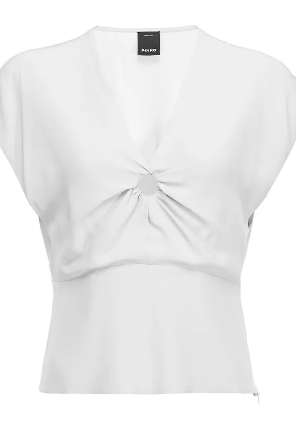 Pinko - T-shirts - Vit - Dam - Storlek: Xs,2Xs,L,S,M