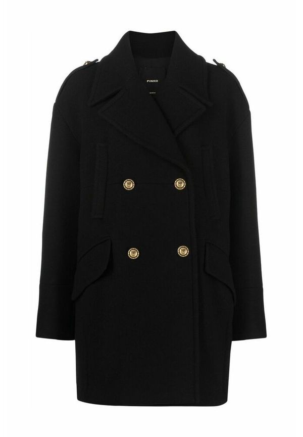 Pinko - Ullkappor - Svart - Dam - Storlek: S,Xs,2Xs