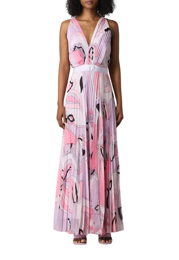 Pinko, Klänning, Dam, XS, Blommig Maxiklänning