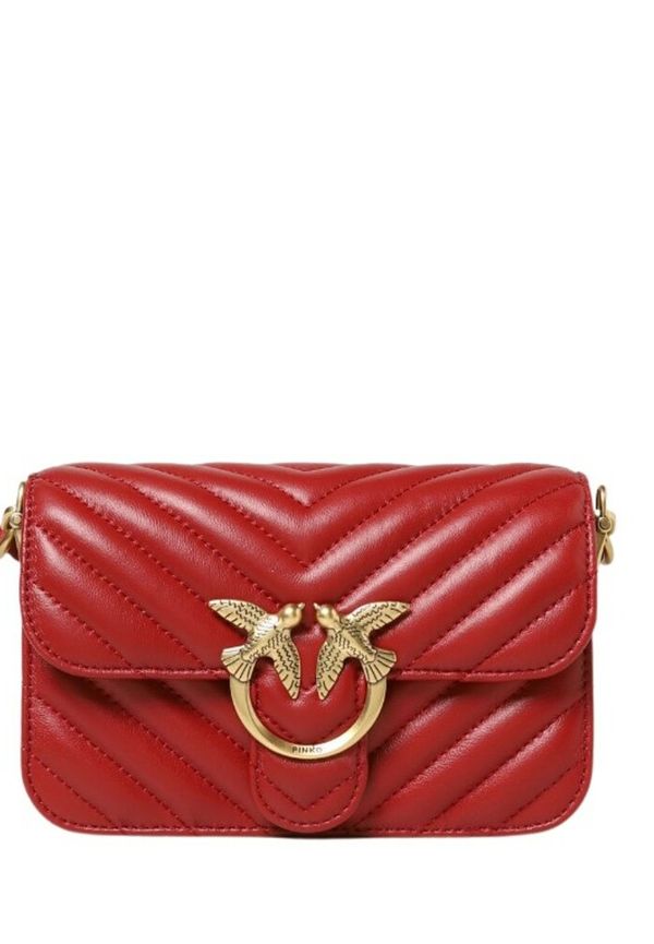 Pinko Cross Body Bags Röd, Dam