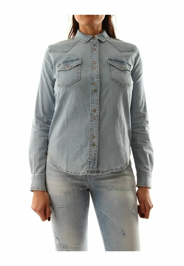 Pinko Denim Shirts Blå, Dam