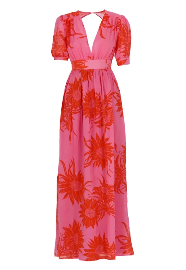 Pinko Maxi Dresses Rosa, Dam