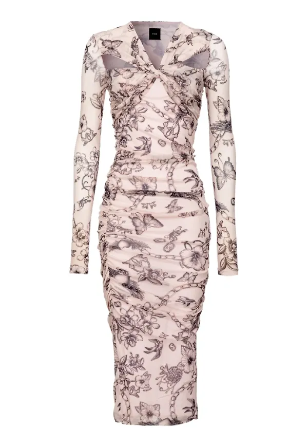 Pinko Midi Dresses Beige, Dam