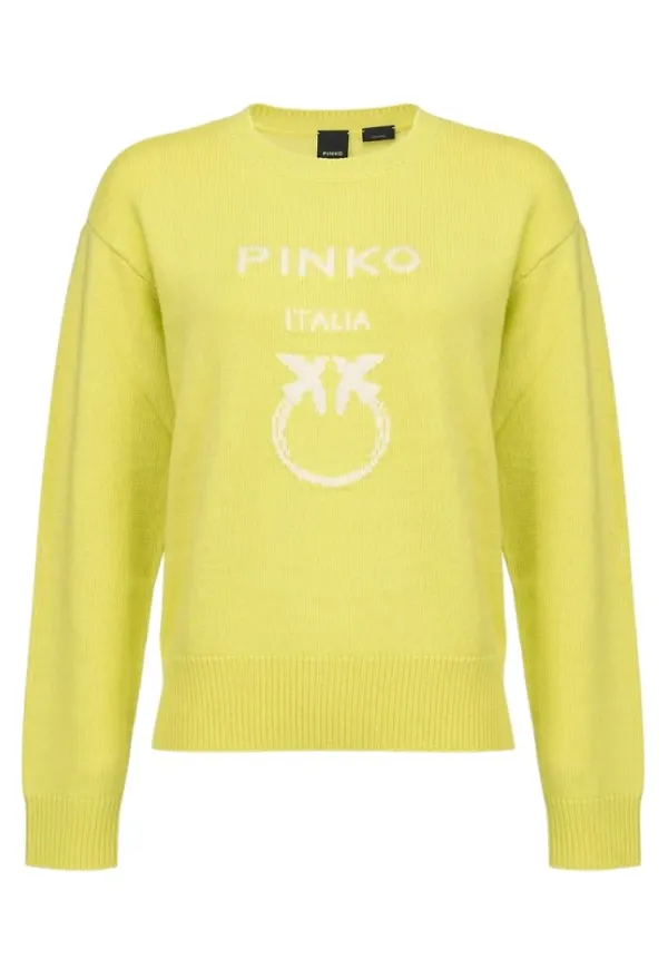 Pinko Round-neck Knitwear Gul, Dam