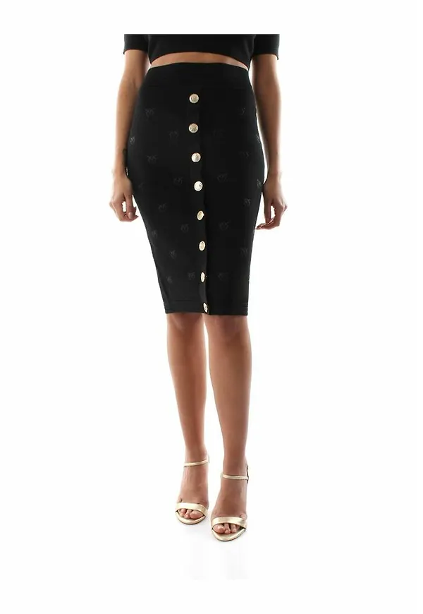 Pinko Skirt Oviedo-Z99 Svart, Dam