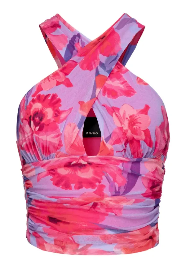 Pinko Sleeveless Tops Lila, Dam