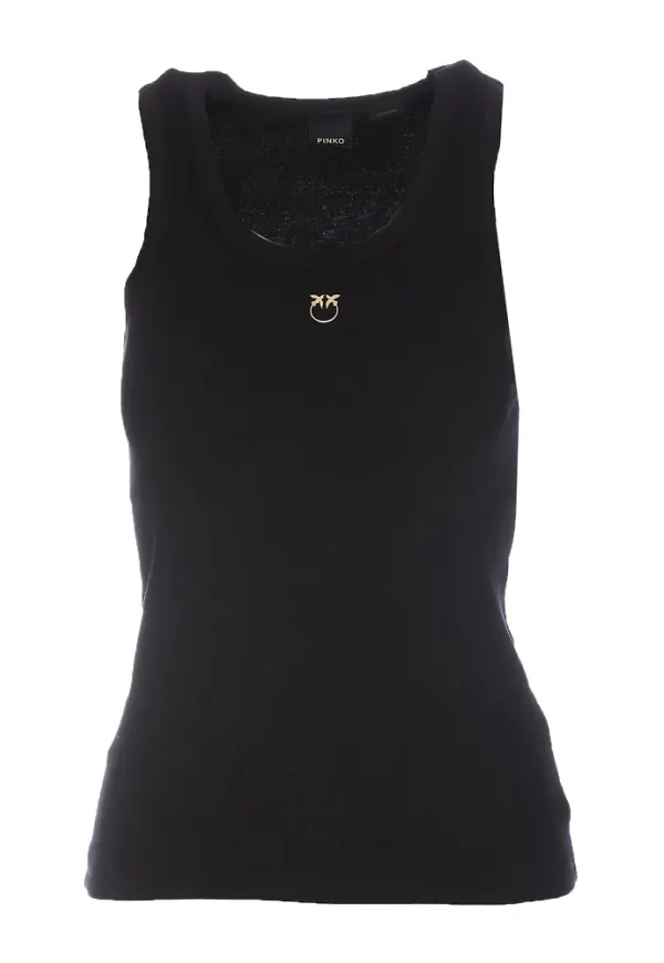 Pinko Sleeveless Tops Svart, Dam