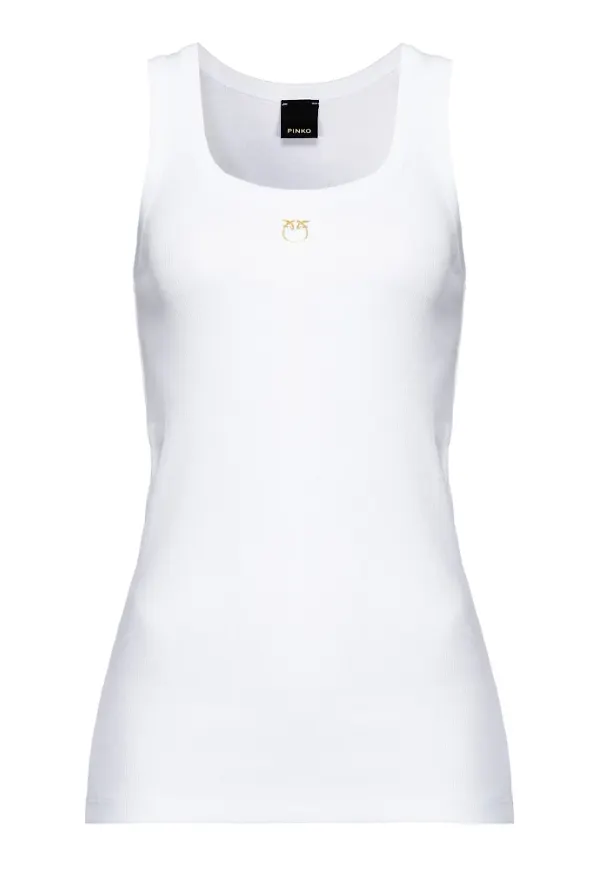 Pinko Sleeveless Tops Vit, Dam