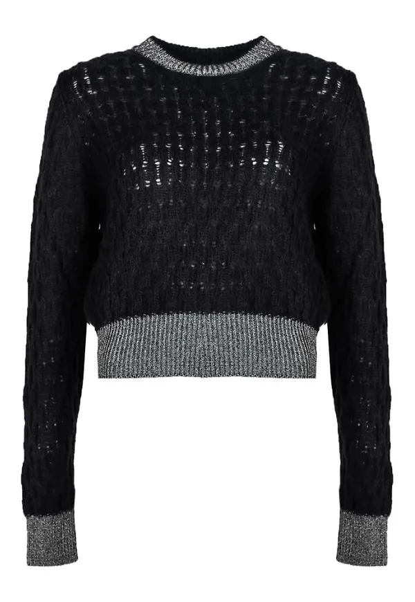 Pinko Stickkläder Svart, Dam