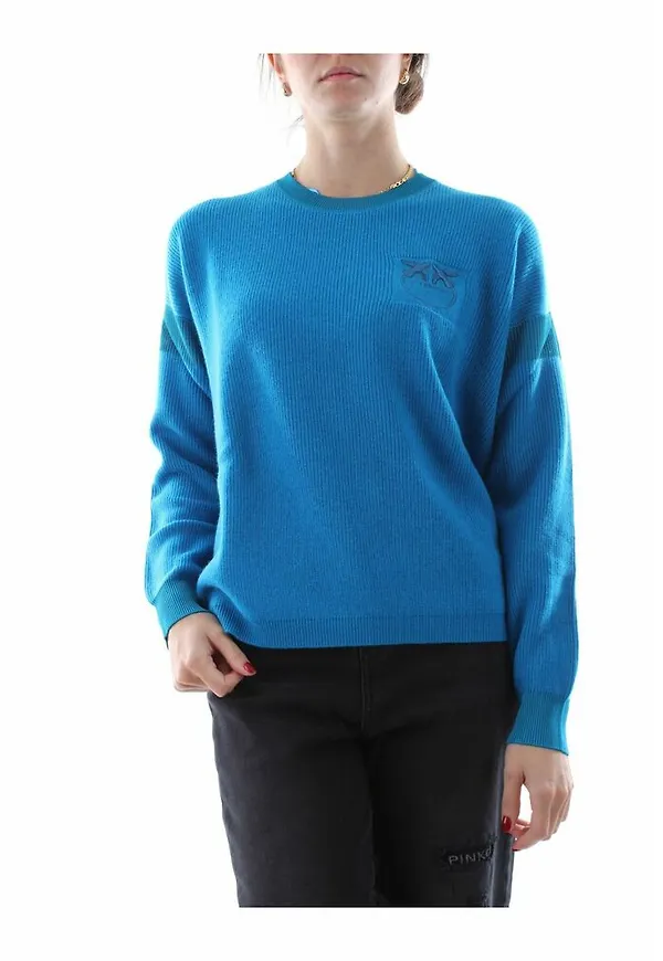 Pinko Sweater Sangiovese-F22 Blå, Dam