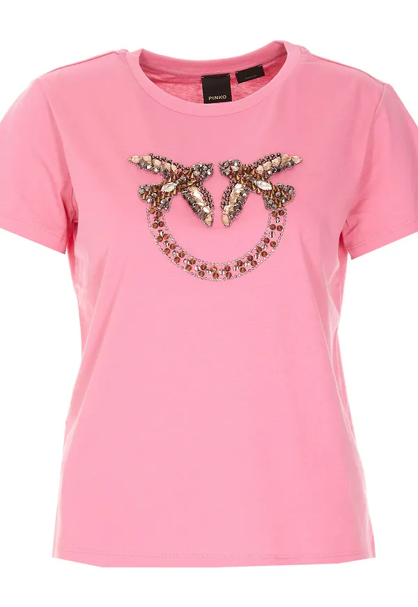 Pinko T-Shirts Rosa, Dam