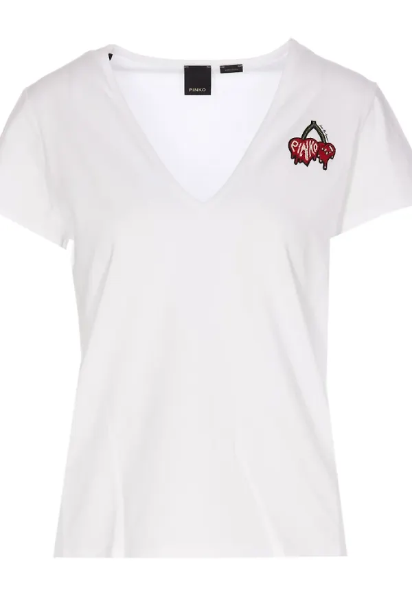 Pinko T-Shirts Vit, Dam