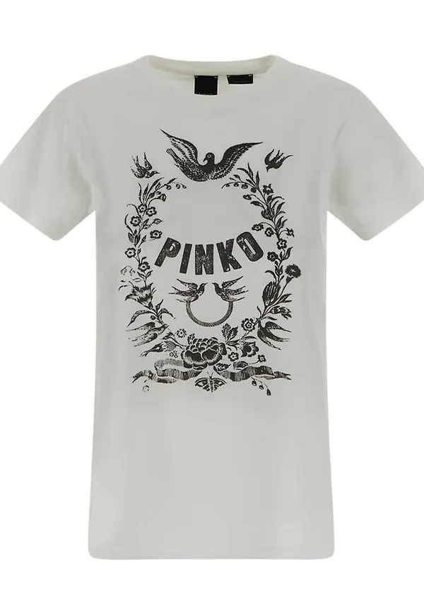 Pinko Trixy T-shirt Vit, Dam