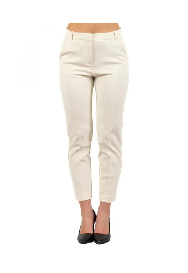 Pinko Trousers Beige, Dam