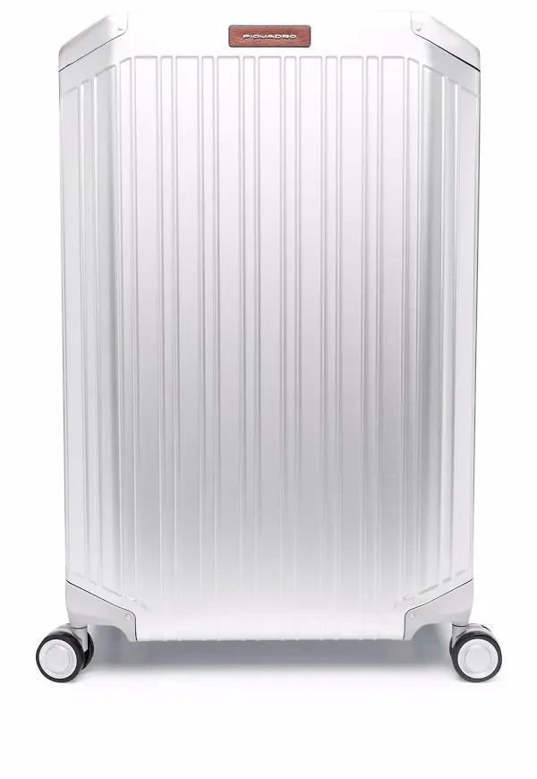 PIQUADRO Alu Spinner resväska - Silverfärgad