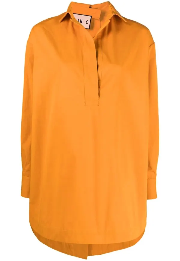 Plan C blus med kardborreband - Orange