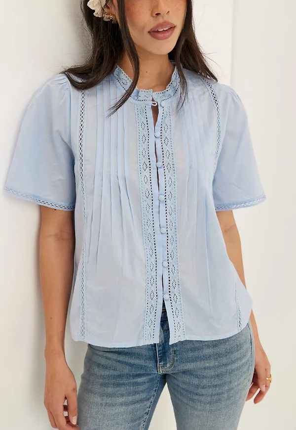 Pleated Detail Blouse
