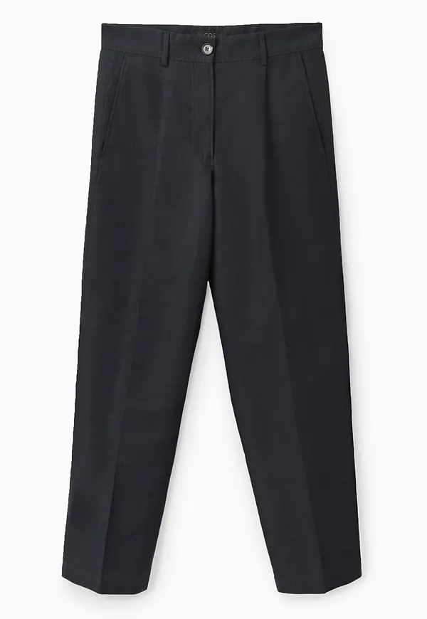 PLEATED LINEN TROUSERS