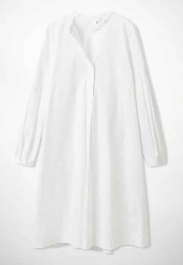 PLEATED SHIRT DRESS