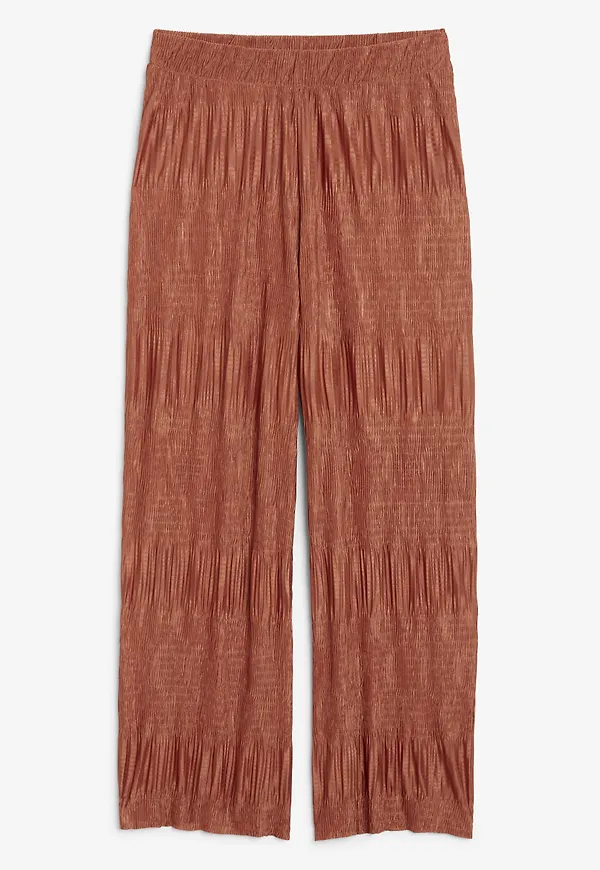 Pleated trousers - Orange