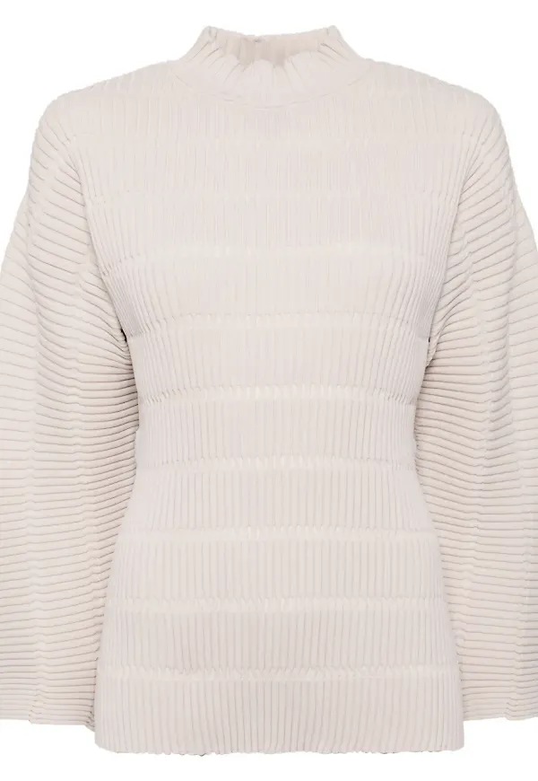 Pleats Please Issey Miyake Jiggly tröja - Neutral
