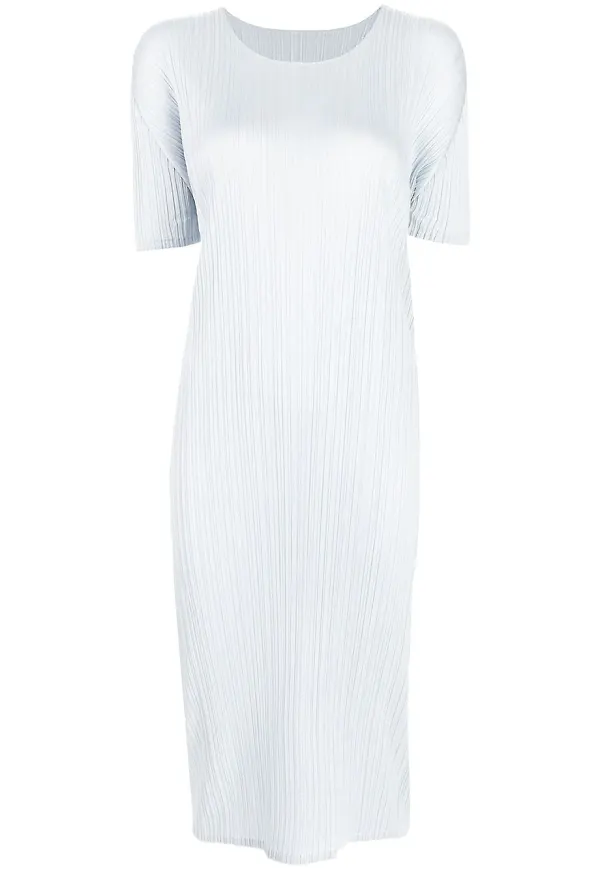 Pleats Please Issey Miyake Luster plisserad klänning - Blå