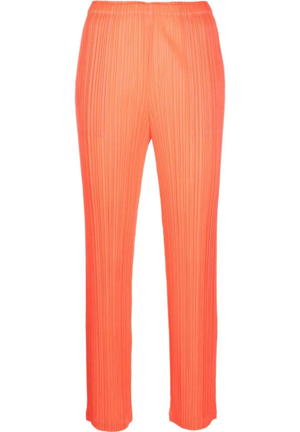 Pleats Please Issey Miyake Monthly Colours January plisserade byxor - Orange