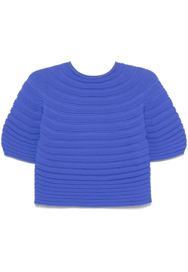 Pleats Please Issey Miyake Mushroom topp - Blå