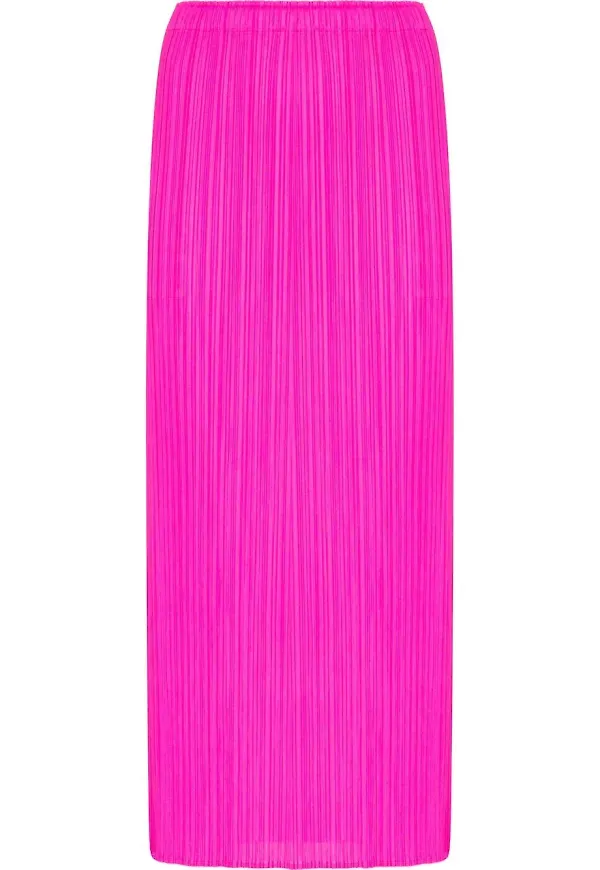Pleats Please Issey Miyake plisserad midikjol - Rosa