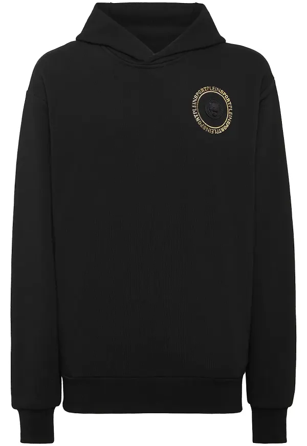 Plein Sport hoodie med tiger - Svart