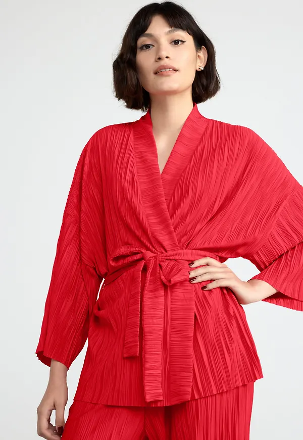 Plisserad kimono