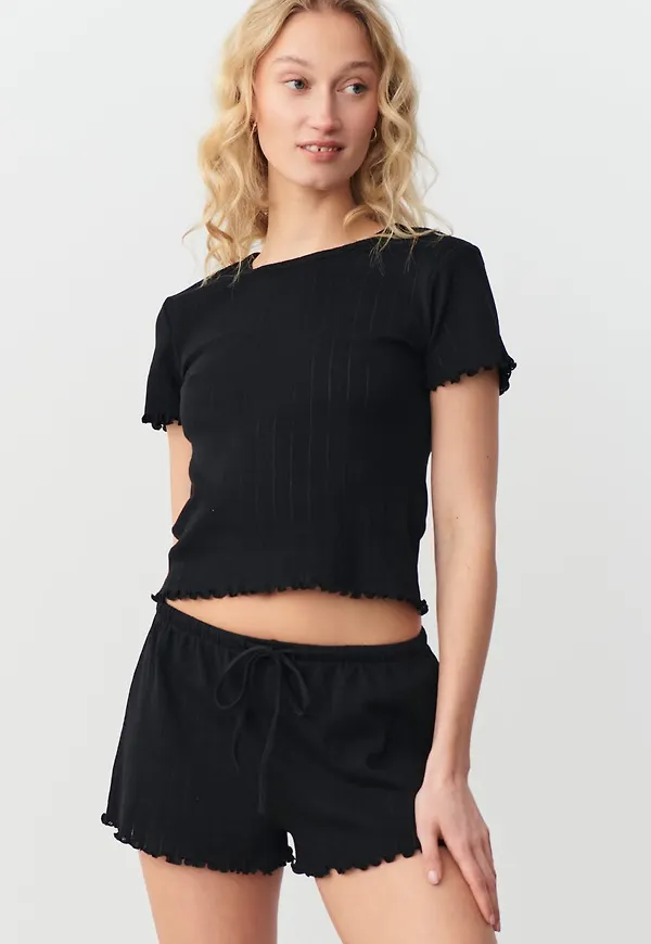 Pointelle pyjamas shorts