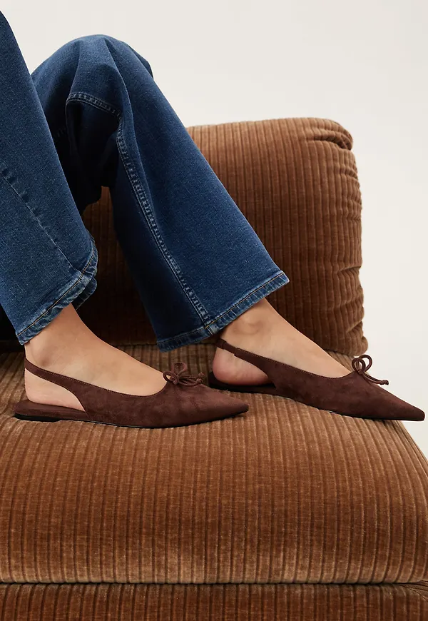 Pointy Flat Slingback